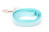 Seersucker in Tiffany Blue Collar
