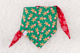 Gingerbread Men in Santa Hats Bandana