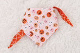 Smiley Jack O'lanterns on Pink Bandana
