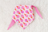 Ice Cream in Pink Bandana