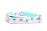 Sea Turtles on Pink Collar