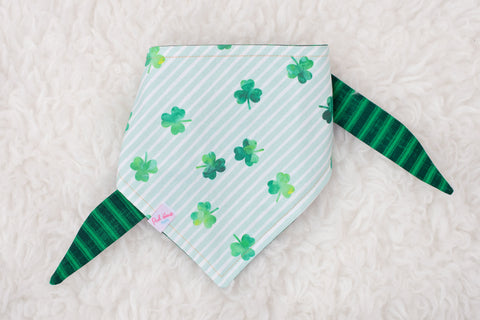 Shamrocks on Stripes Bandana