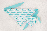 Sharks on Aqua Bandana