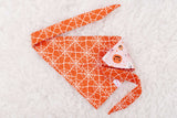 Smiley Jack O'lanterns on Pink Bandana