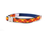 Orange Plaid Collar