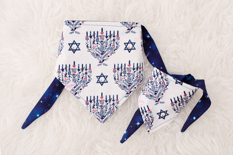 Happy Hanukkah Dog Bandana