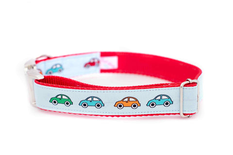 Retro Cars on Light Blue Collar