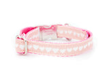 Hearts on Pale Pink Collar